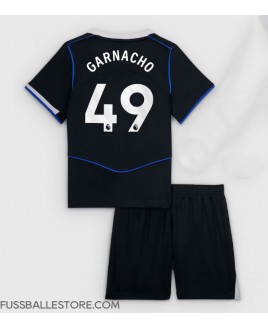 Günstige Chelsea Alejandro Garnacho #49 3rd trikot Kinder 2025-26 Kurzarm (+ Kurze Hosen)